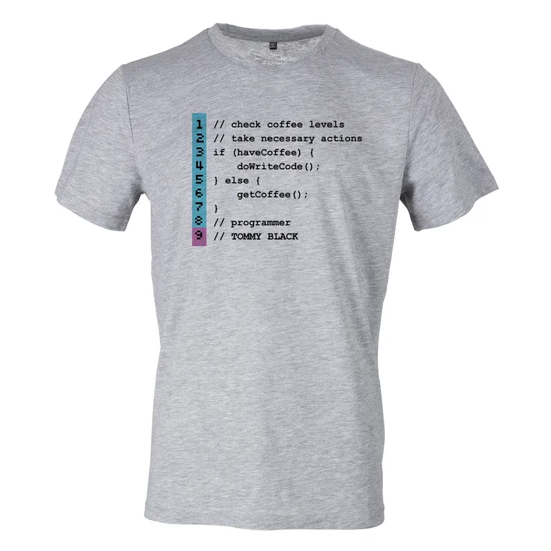 Personalised Code Design T-Shirt for Software Developers