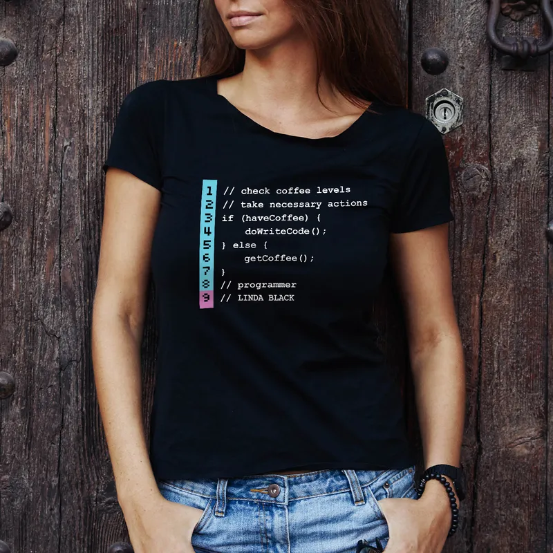 Personalised Code Design T-Shirt for Software Developers