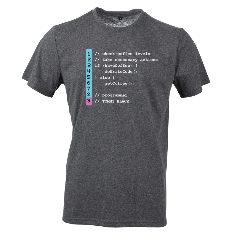 Personalised Code Design T-Shirt for Software Developers
