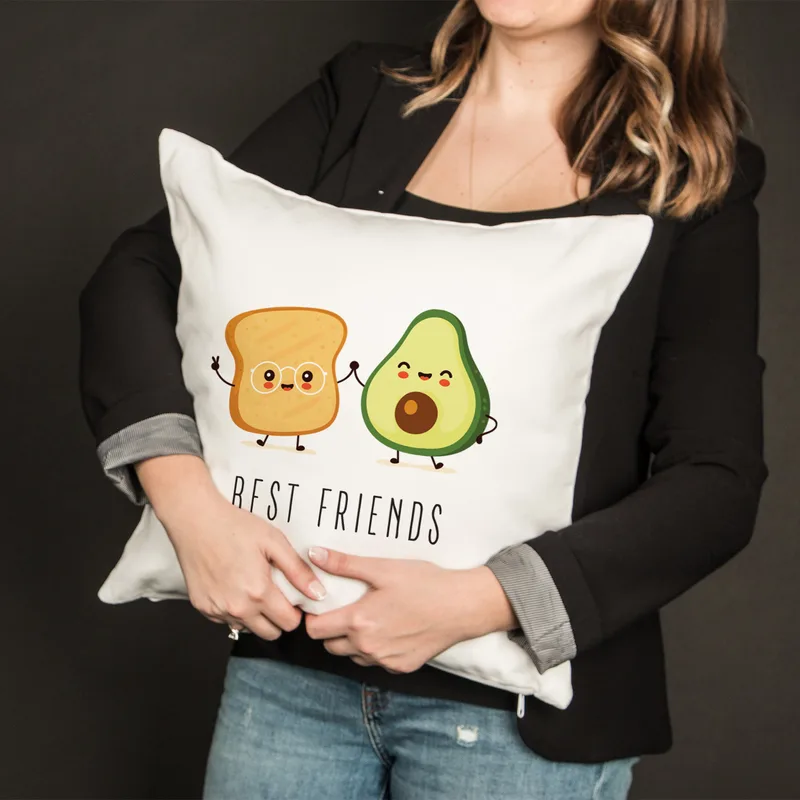 Gift for a Friend Decorative Avocado Pillow