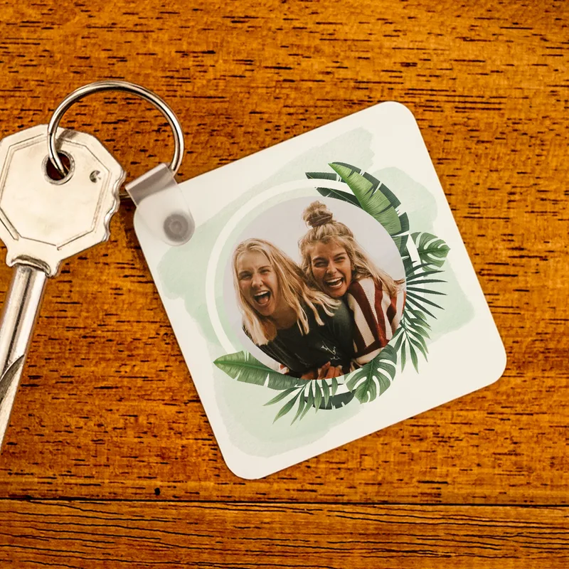 Gift for a Friend Decorative Photo Printed Keychain