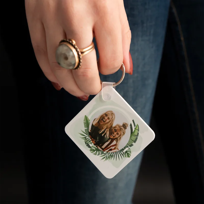 Gift for a Friend Decorative Photo Printed Keychain