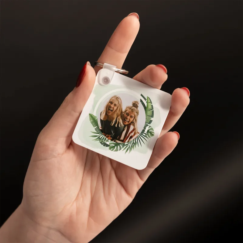 Gift for a Friend Decorative Photo Printed Keychain