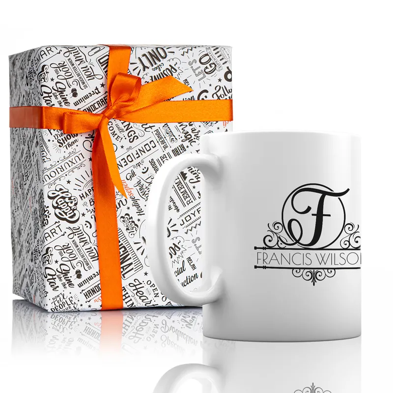 Gift for a Friend Personalised Decorative Coat of Arms Mug