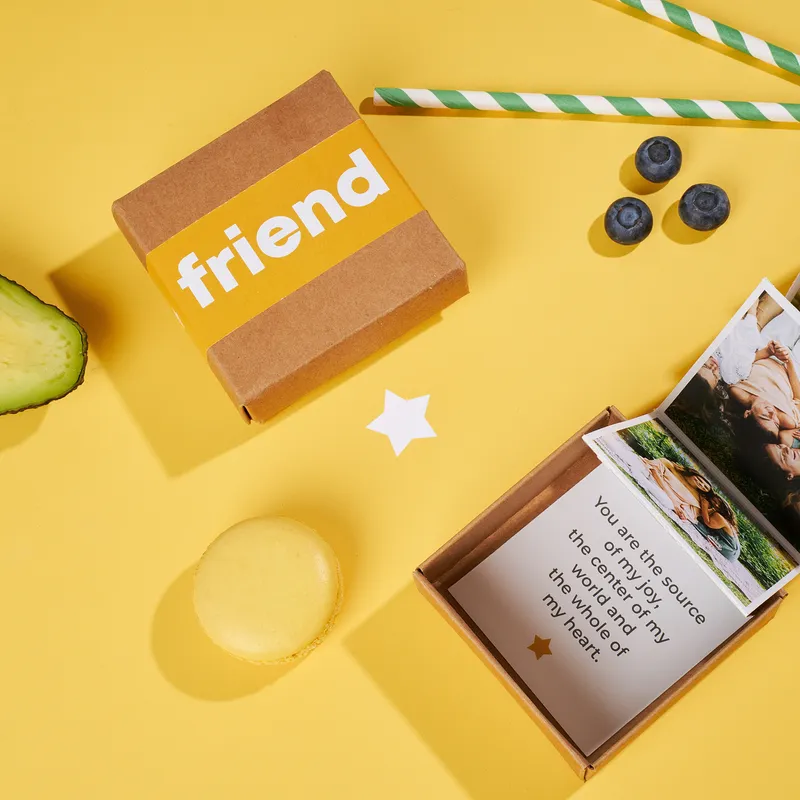 Gift for Best Friend Accordion Photo Album Box