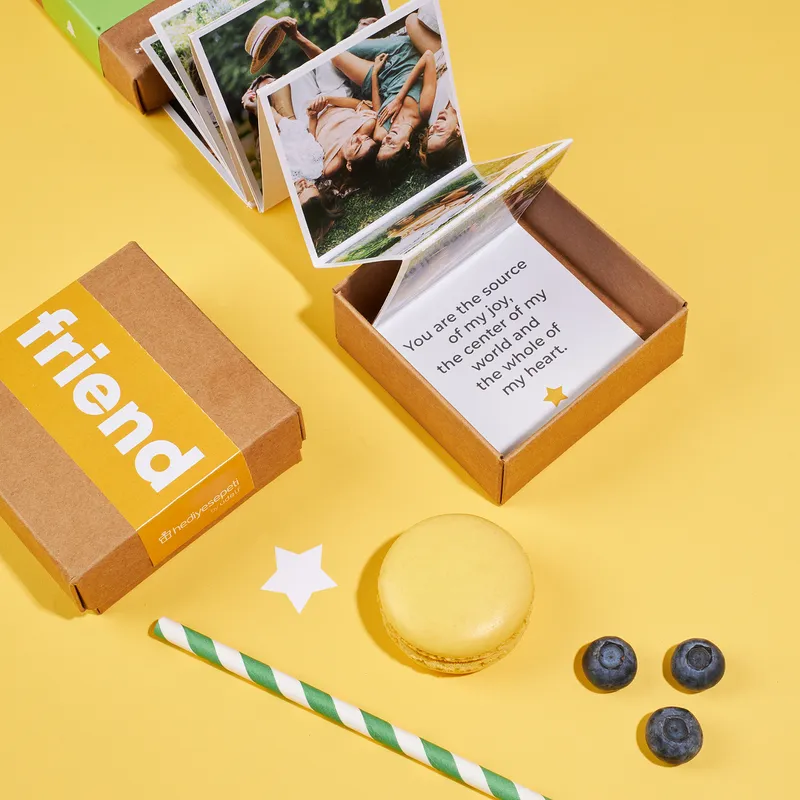 Gift for Best Friend Accordion Photo Album Box