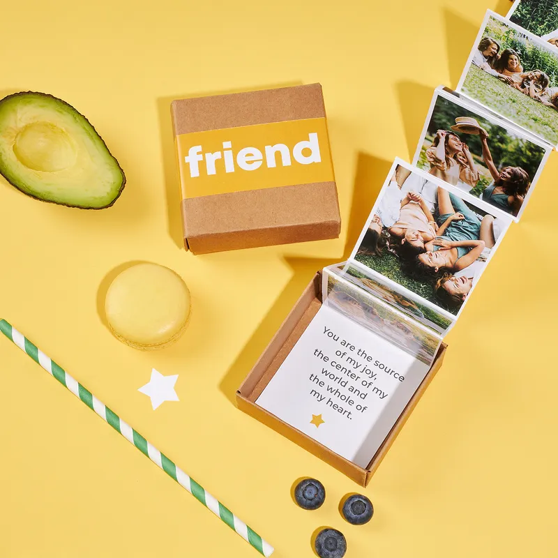 Gift for Best Friend Accordion Photo Album Box