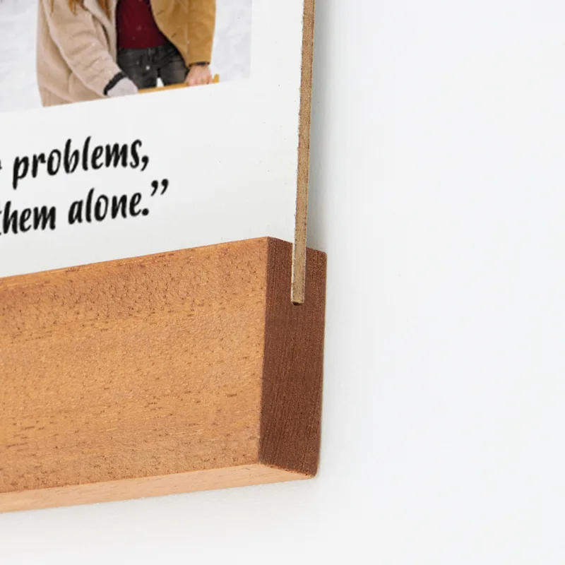 Gift for Couples Wooden Framed Photo Album