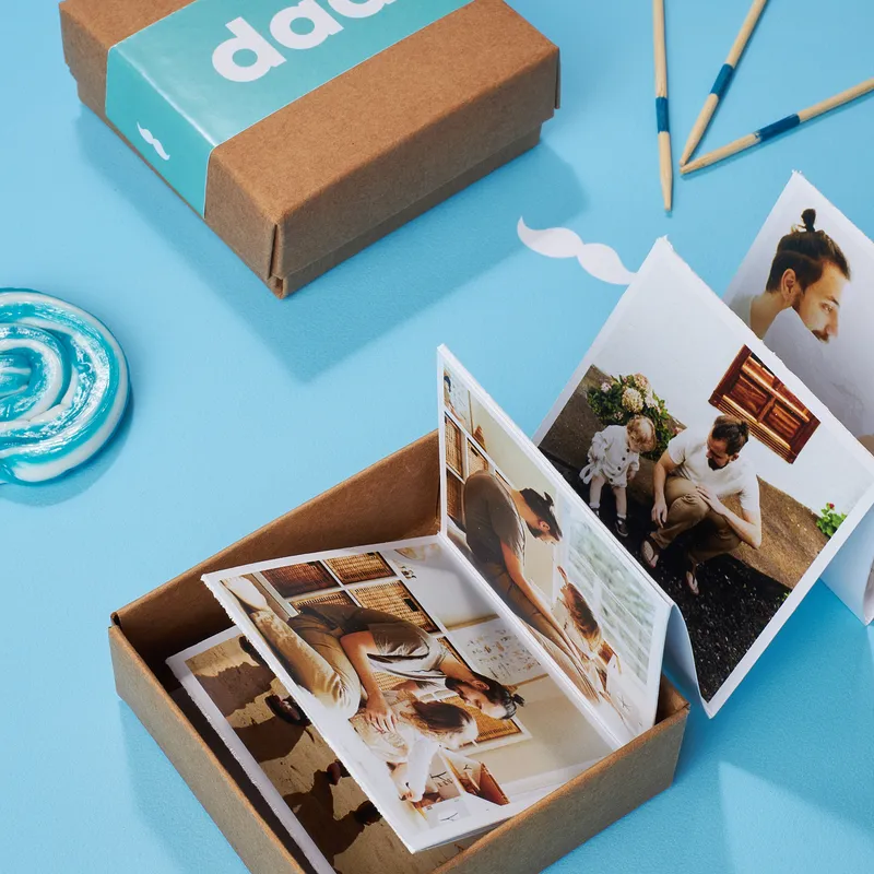 Gift for Dad Accordion Photo Box