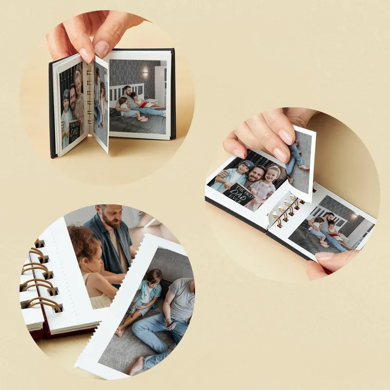 Gift for Dad Best Ever Dad 40 Photo Mini Album for Father's Day