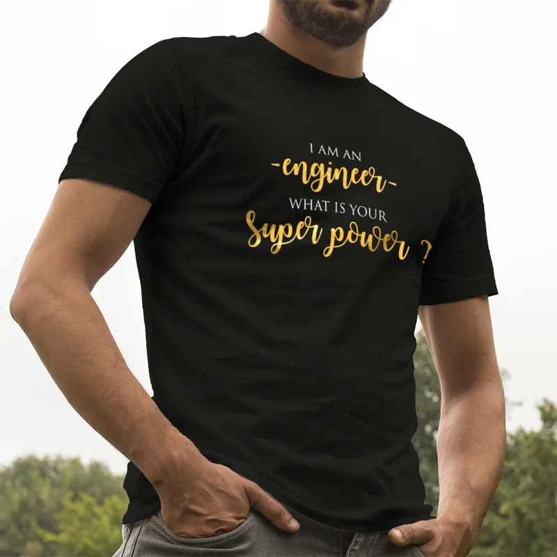 Engineer Superpower Funny T-Shirt Perfect for Tech Lovers