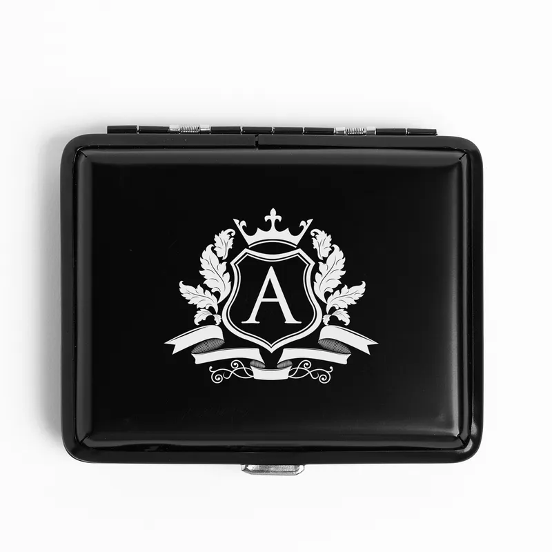 Gift for Friend Personalized Initial Design Cigarette Case
