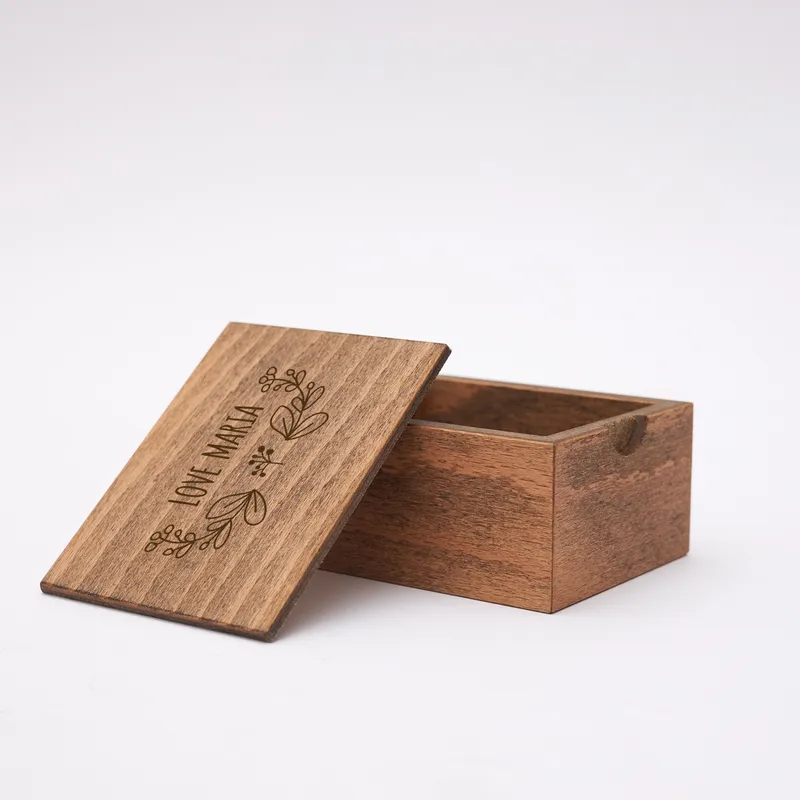 Personalised Wooden Photo Keepsake Box for Girlfriend