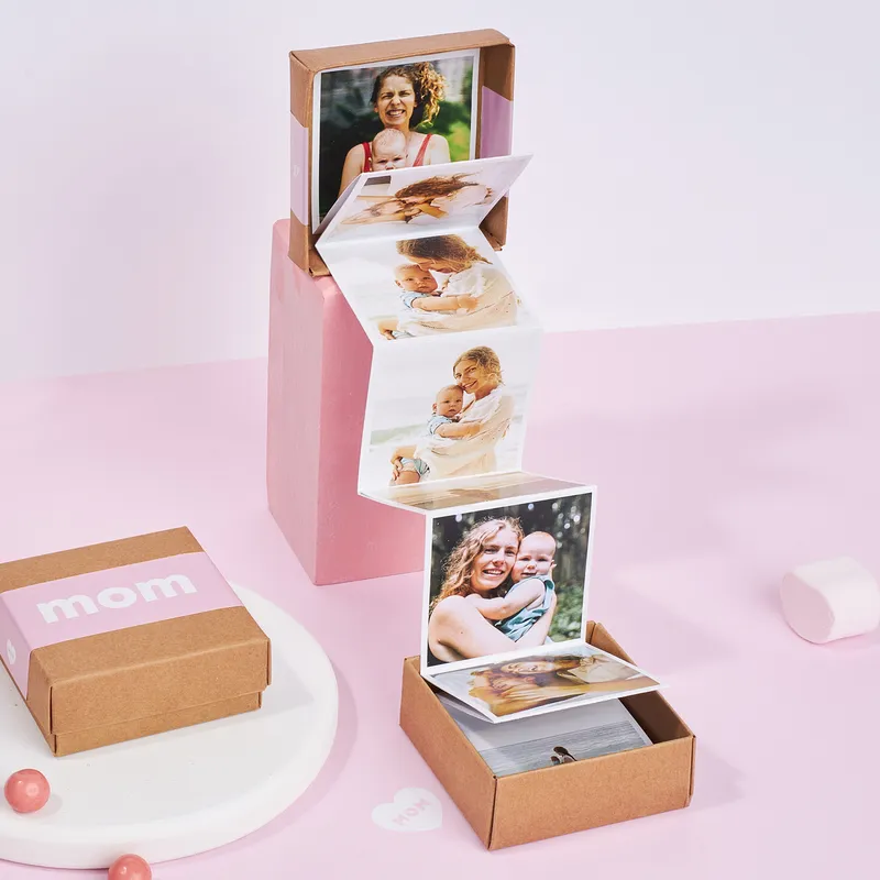 Gift for Mom Accordion Photo Box
