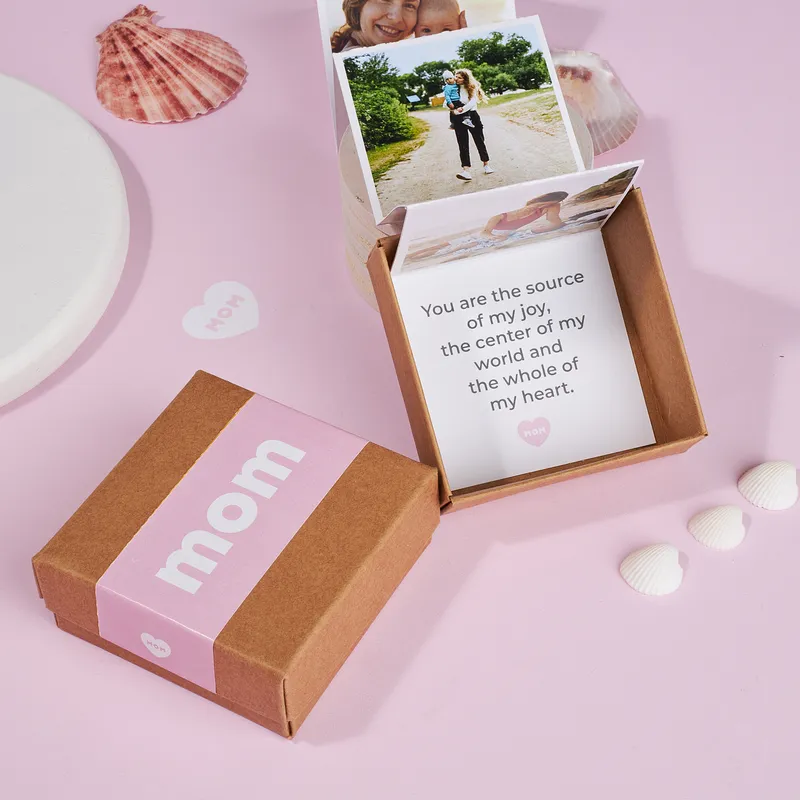 Gift for Mom Accordion Photo Box