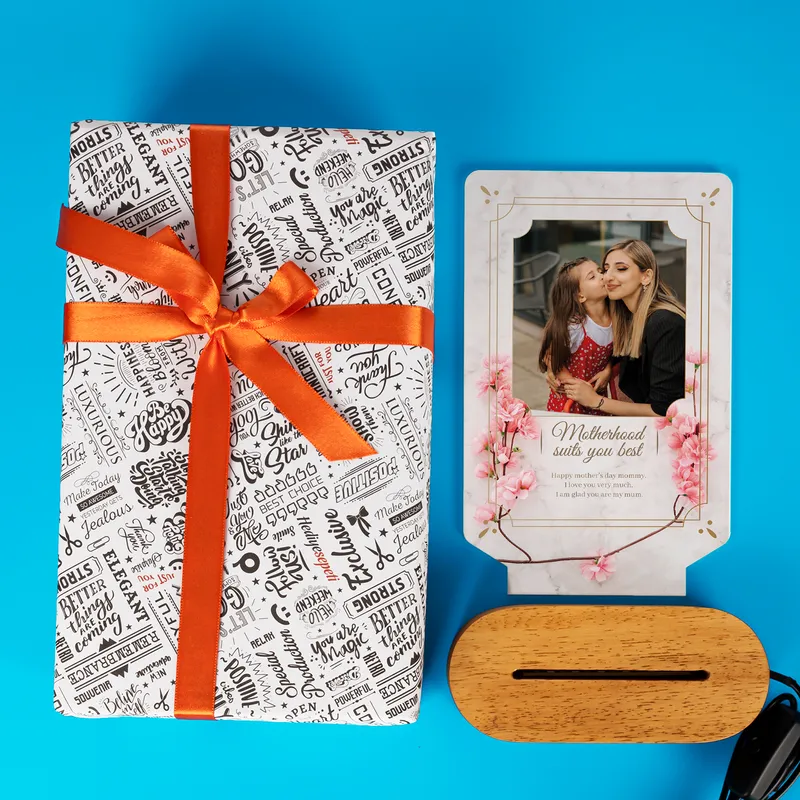 Gift for Mom Photo Printed Desktop Led Lamp