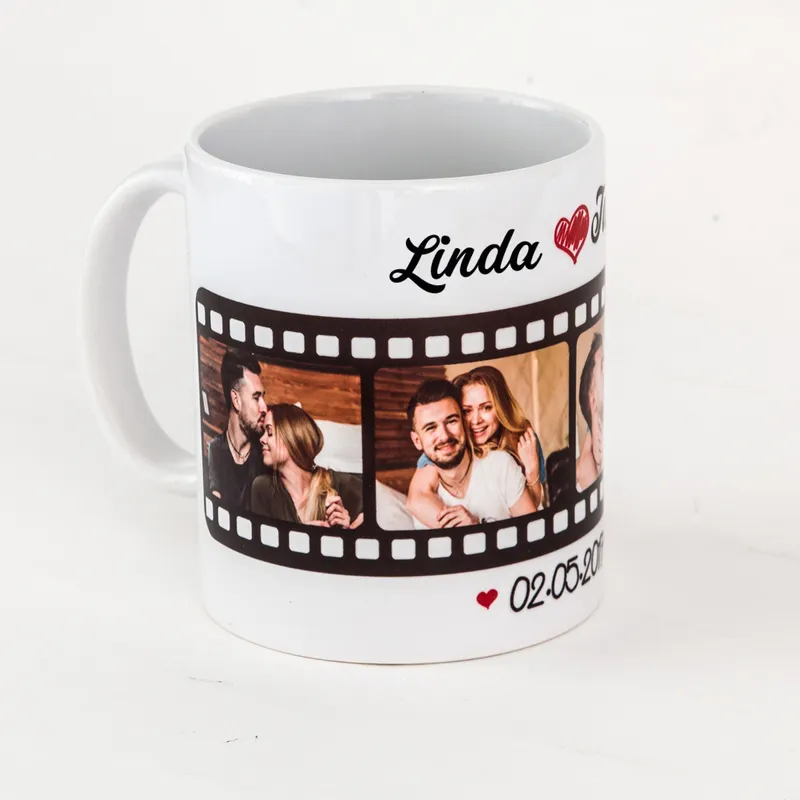 Gift for Significant Other Photo and Date Printed Mug