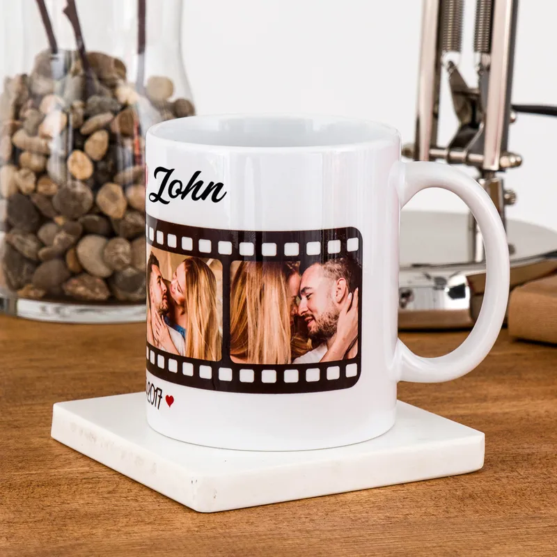 Gift for Significant Other Photo and Date Printed Mug