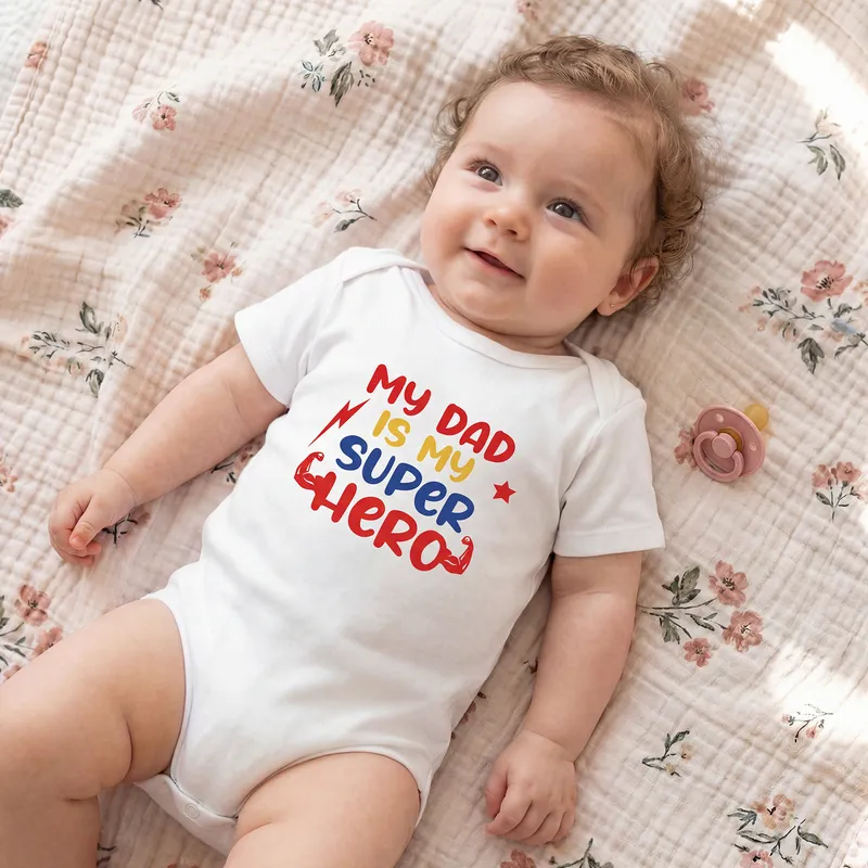 Gift for Super Hero Dads Baby Bodysuit