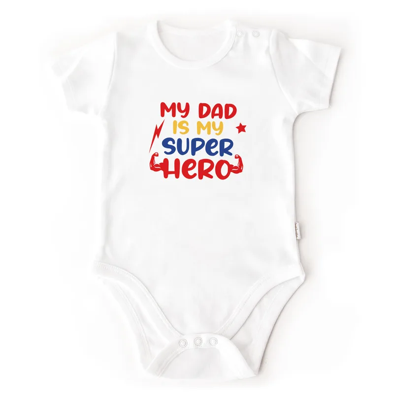 Gift for Super Hero Dads Baby Bodysuit