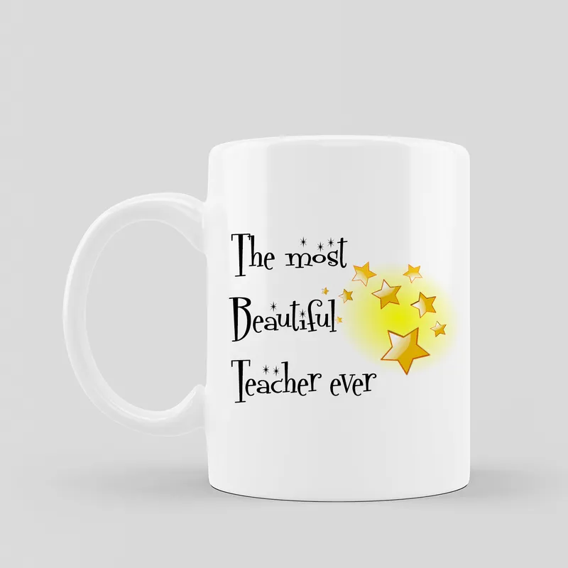 Gift for Teachers Personalized Message Printed Mug