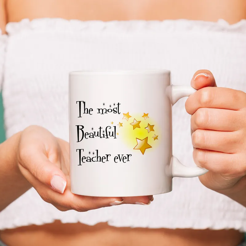 Gift for Teachers Personalized Message Printed Mug