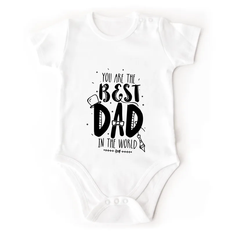 Best Dad in the World Baby Bodysuit for Father's Day