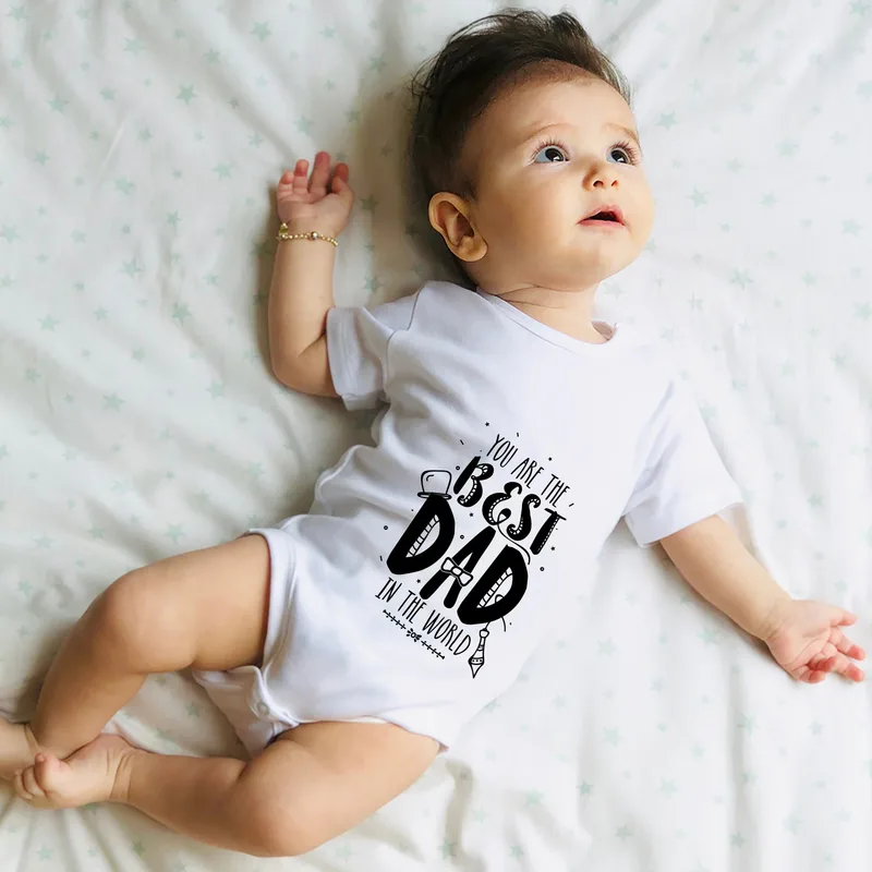 Best Dad in the World Baby Bodysuit for Father's Day