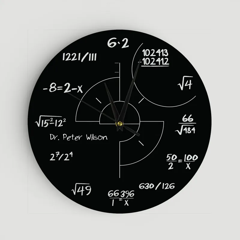Gift Math Wall Clock for a Friend