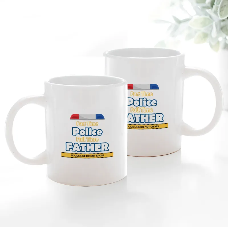 Police Officer Dad Mug - Funny Father's Day Gift