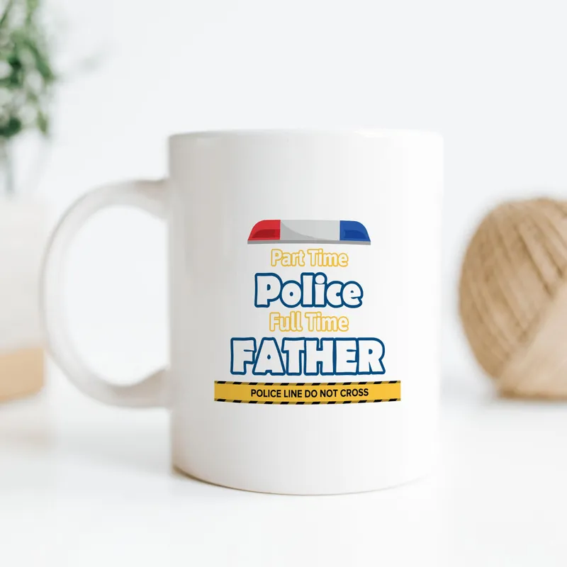 Police Officer Dad Mug - Funny Father's Day Gift
