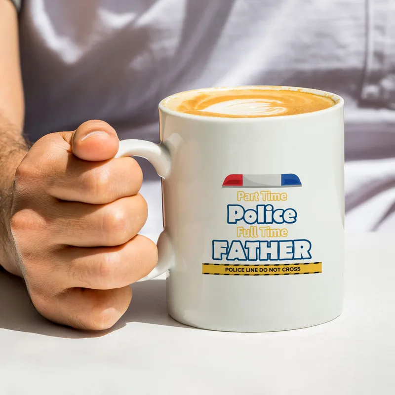 Police Officer Dad Mug - Funny Father's Day Gift