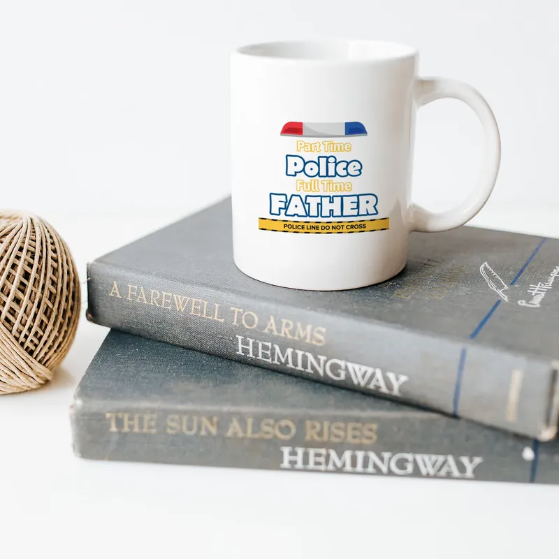 Police Officer Dad Mug - Funny Father's Day Gift