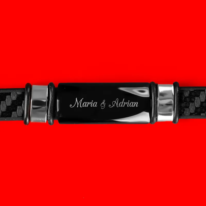 Gift Written Name Personalized Leather Bracelet