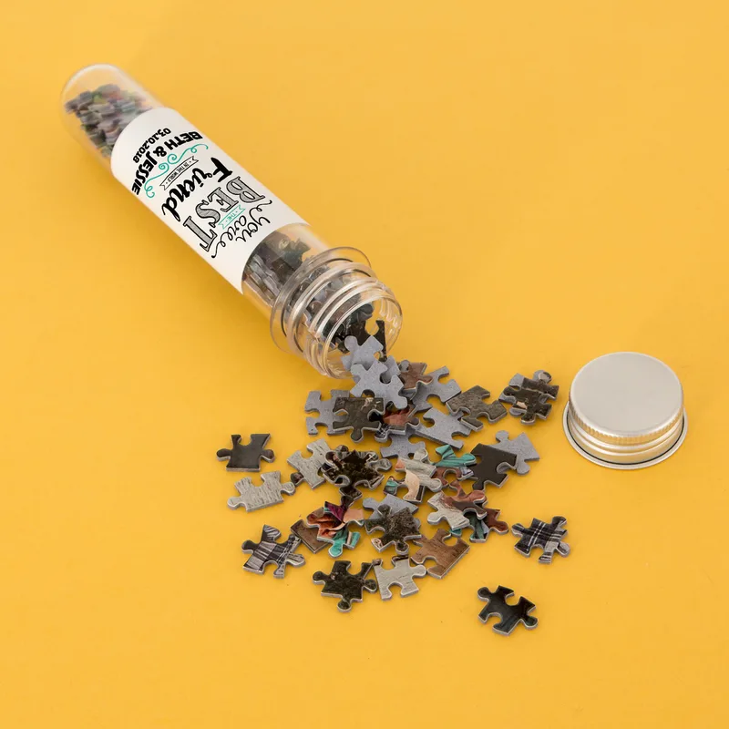 Personalised Best Friend Puzzle Gift in Message Bottle