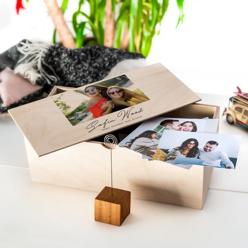Gifts for Best Friend Wooden Picture Box