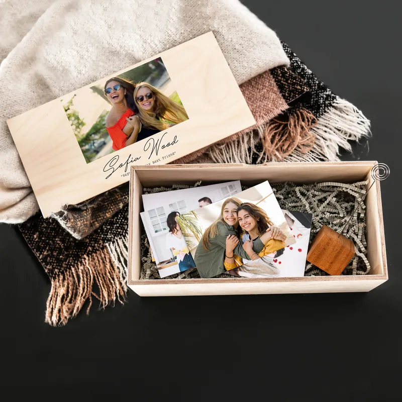 Gifts for Best Friend Wooden Picture Box