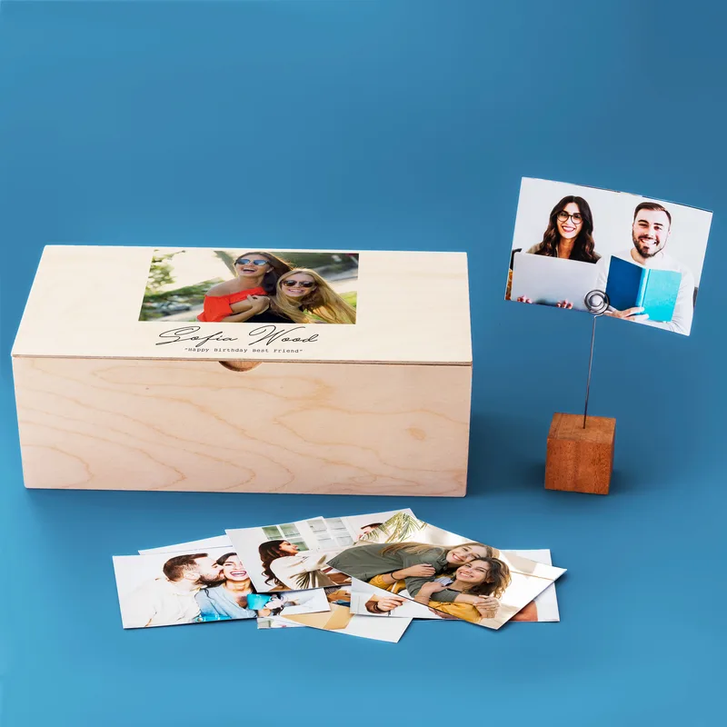 Gifts for Best Friend Wooden Picture Box