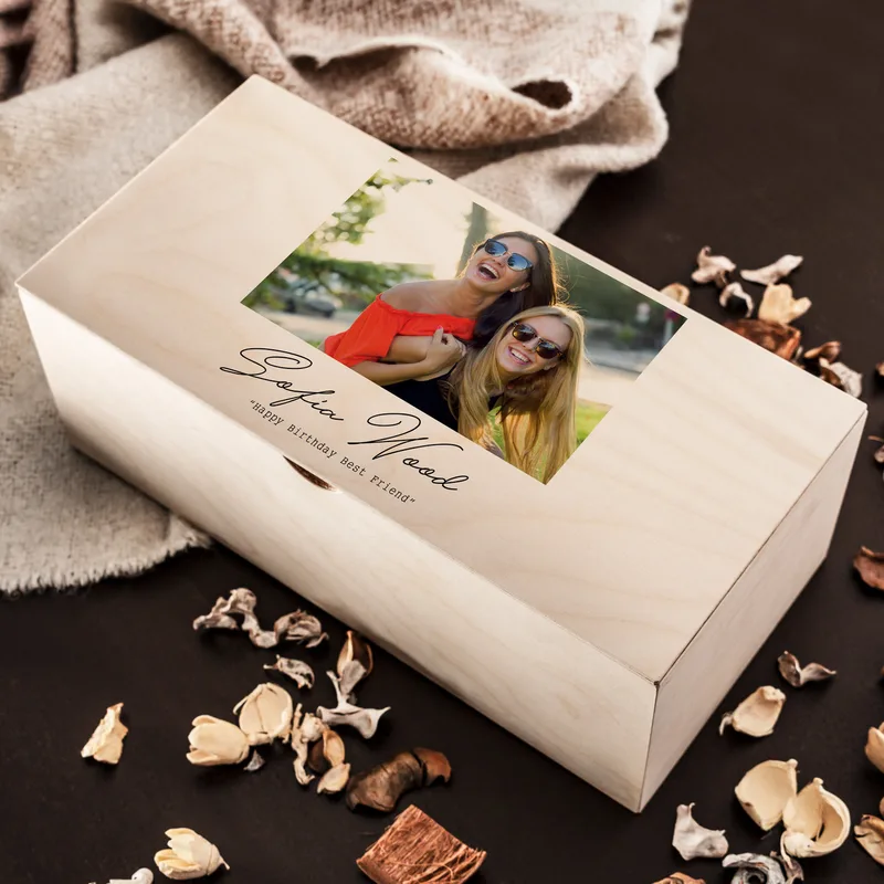 Gifts for Best Friend Wooden Picture Box