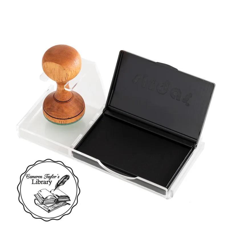 Gifts for Book Nerds Handmade Wooden Book Stamp