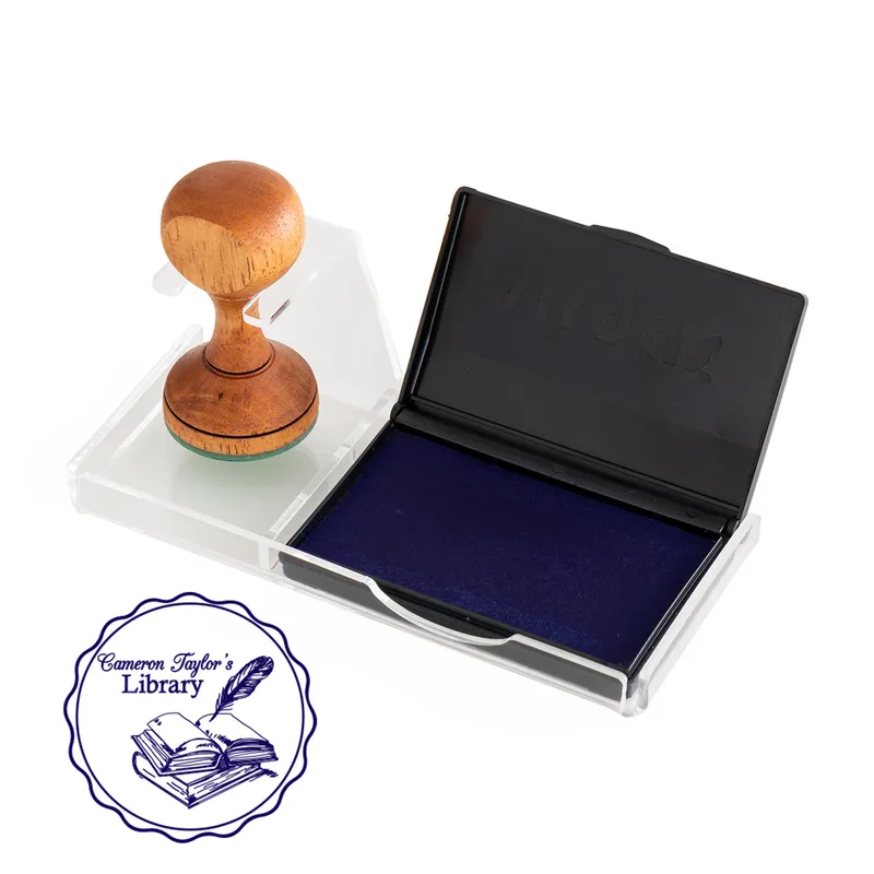 Gifts for Book Nerds Handmade Wooden Book Stamp