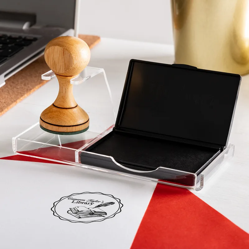 Gifts for Book Nerds Handmade Wooden Book Stamp