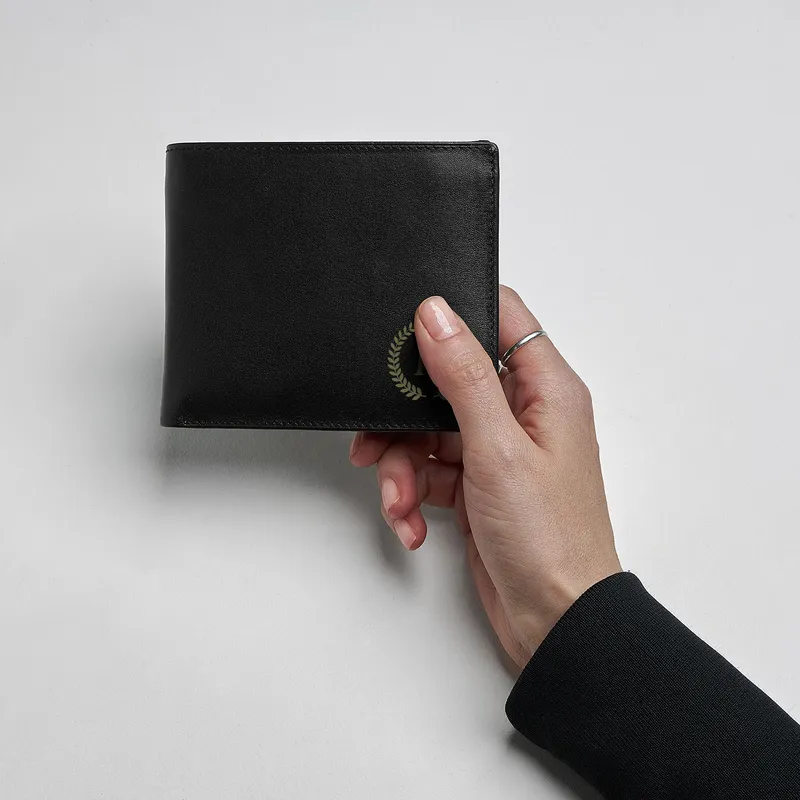 Gifts for Boyfriend Initial Design Genuine Leather Wallet