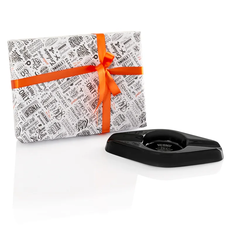 Gifts for Boyfriend Personalized Black Cigar Ashtray