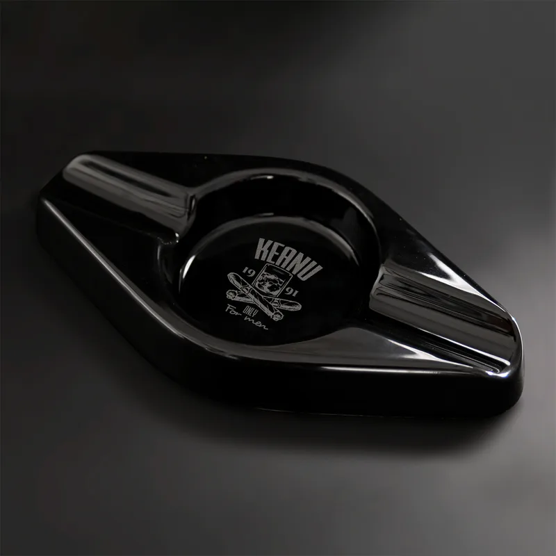 Gifts for Boyfriend Personalized Black Cigar Ashtray