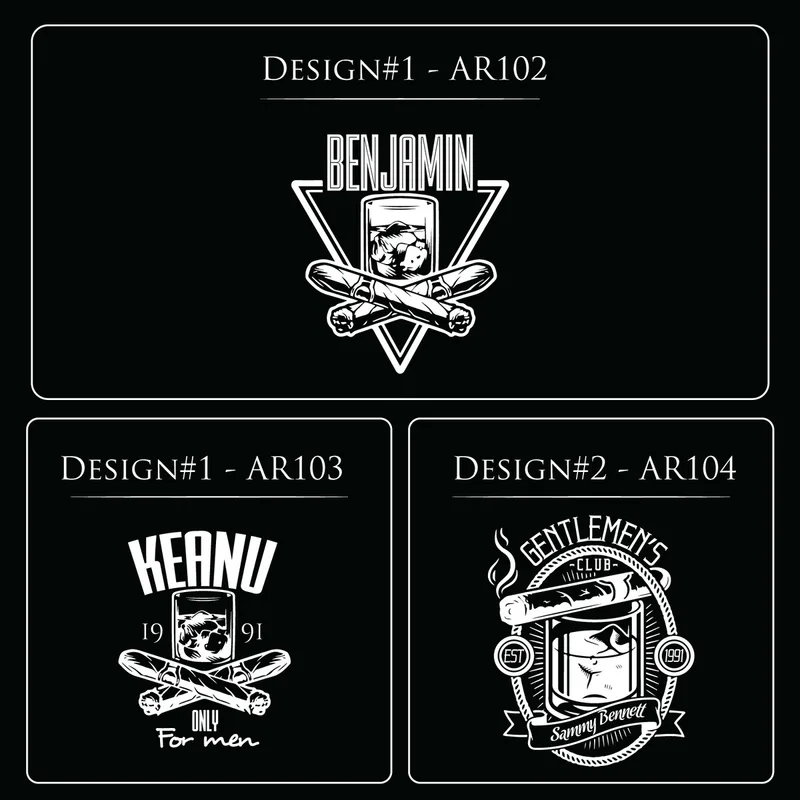 Gifts for Boyfriend Personalized Black Cigar Ashtray