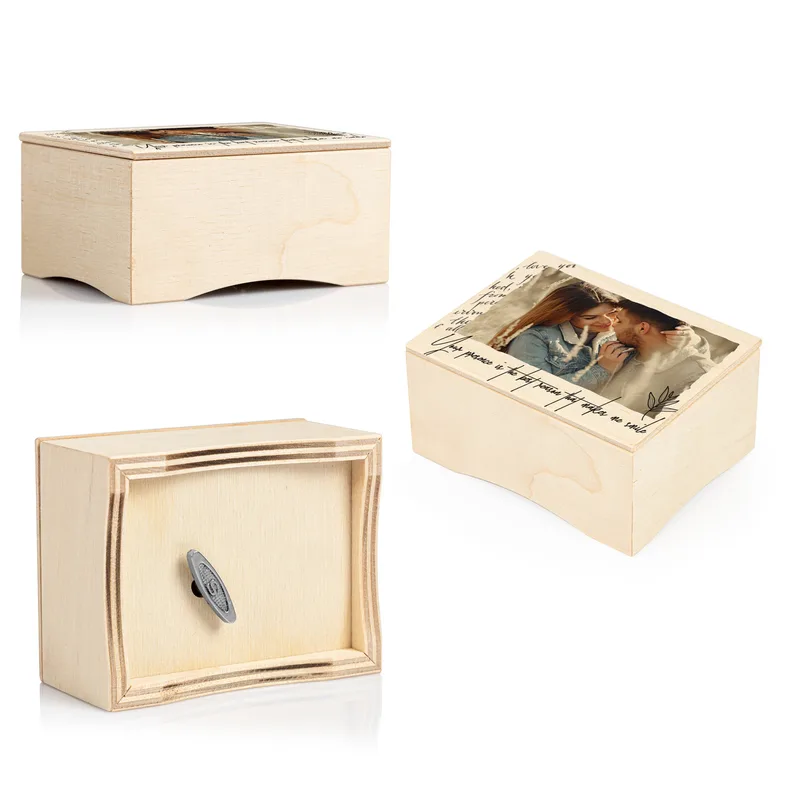 Personalised Romantic Music Box with Photo and Message