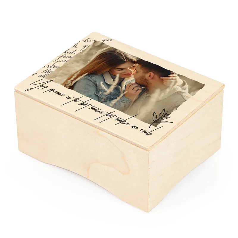 Personalised Romantic Music Box with Photo and Message
