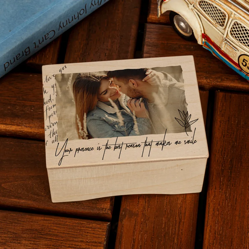 Personalised Romantic Music Box with Photo and Message