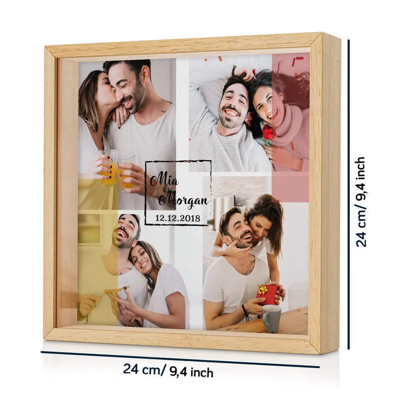 Gifts for Couples Personalized Wooden Piggy Bank Box